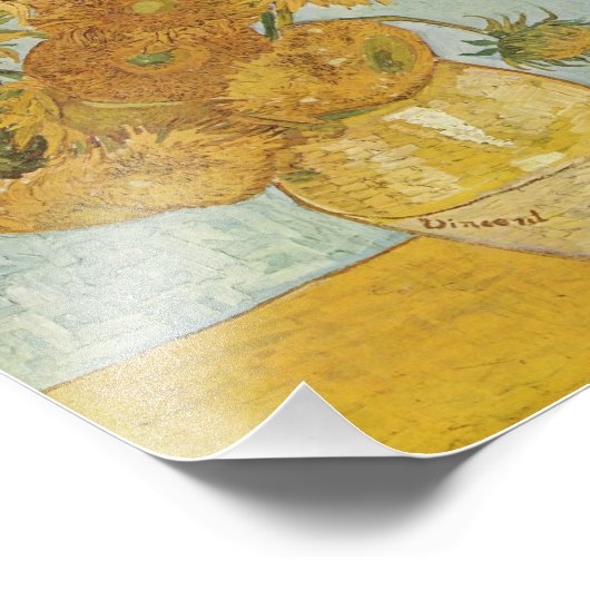 Van Gogh Sunflower Foto Afdruk (Hoek)