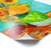Van Gogh Sunflower Foto Afdruk (Hoek)
