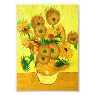 Van Gogh Sunflower Foto Afdruk