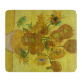 Van Gogh Sunflower Glass Cutting Board Snijplank (Voorkant)