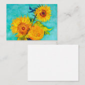 Van Gogh Sunflower Informatiekaartje (Voorkant / Achterkant)