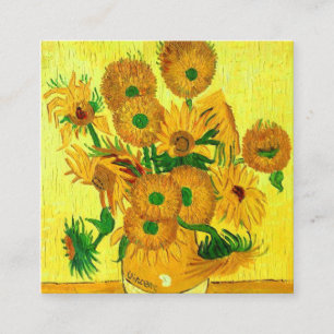 Van Gogh Sunflower Informatiekaartje