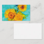 Van Gogh Sunflower Informatiekaartje (Voorkant / Achterkant)