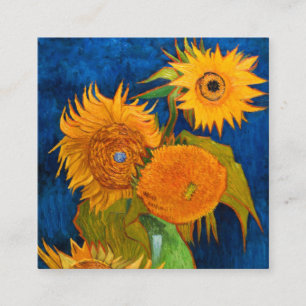 Van Gogh Sunflower Informatiekaartje