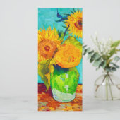 Van Gogh Sunflower Kaart (Staand voorkant)