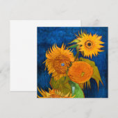 Van Gogh Sunflower Kaart (Voorkant / Achterkant)