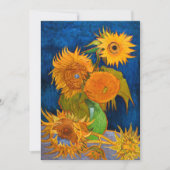 Van Gogh Sunflower Kaart (Voorkant)