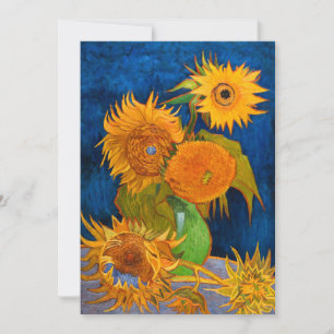 Van Gogh Sunflower Kaart