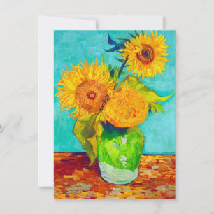 Van Gogh Sunflower Kaart