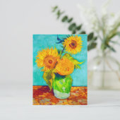 Van Gogh Sunflower Kaart (Staand voorkant)