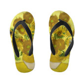 Van Gogh Sunflower Kinder Teenslippers (Voetbed)