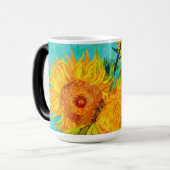 Van Gogh Sunflower Magische Mok (Voorkant links)