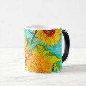 Van Gogh Sunflower Magische Mok (Voorkant rechts)