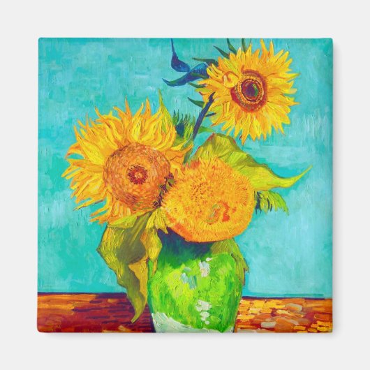 Van Gogh Sunflower Magneet (Voorkant)
