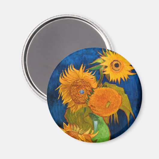 Van Gogh Sunflower Magneet (Voorkant / Achterkant)