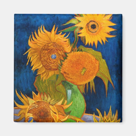 Van Gogh Sunflower Magneet (Voorkant)