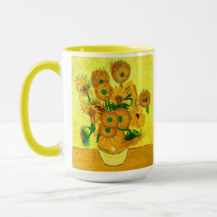 Van Gogh Sunflower Mok