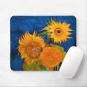Van Gogh Sunflower Muismat (Met muis)