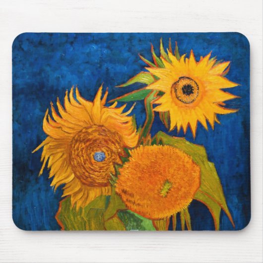 Van Gogh Sunflower Muismat (Voorkant)