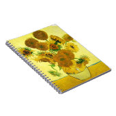 Van Gogh Sunflower notebook Notitieboek (Rechterzijde)