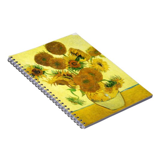 Van Gogh Sunflower notebook Notitieboek (Rechterzijde)