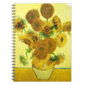 Van Gogh Sunflower notebook Notitieboek (Voorkant)