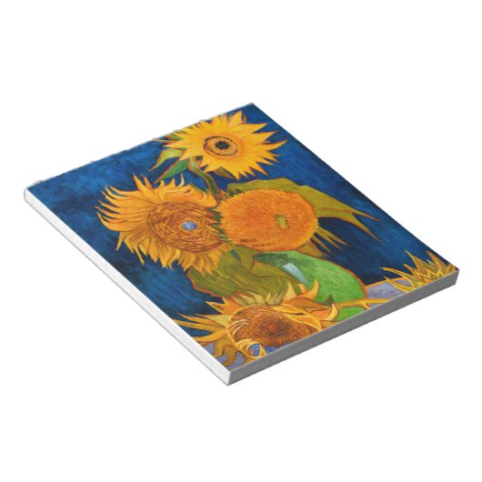 Van Gogh Sunflower Notitieblok (Schuin)