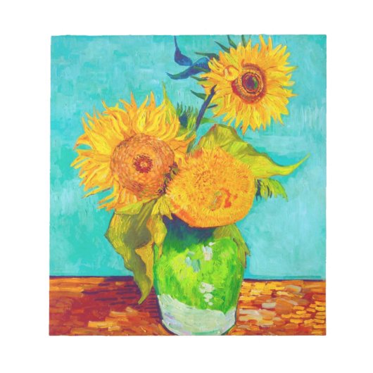Van Gogh Sunflower Notitieblok (Voorkant)