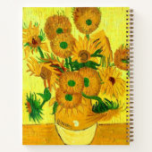 Van Gogh Sunflower Notitieboek (Achterkant)