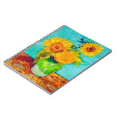 Van Gogh Sunflower Notitieboek (Linkerzijde)