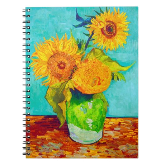 Van Gogh Sunflower Notitieboek (Voorkant)
