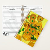 Van Gogh Sunflower Notitieboek (Binnen)