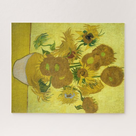 Van Gogh Sunflower Painting Jigzaag Puzzle Legpuzzel (Horizontaal)