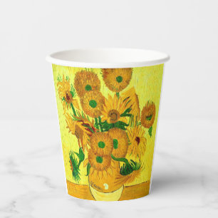 Van Gogh Sunflower Papieren Bekers