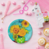 Van Gogh Sunflower Papieren Bordje (Feest)