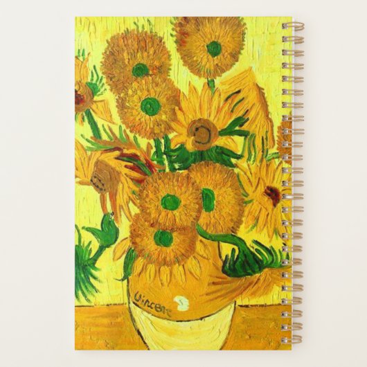 Van Gogh Sunflower Planner (Achterkant)