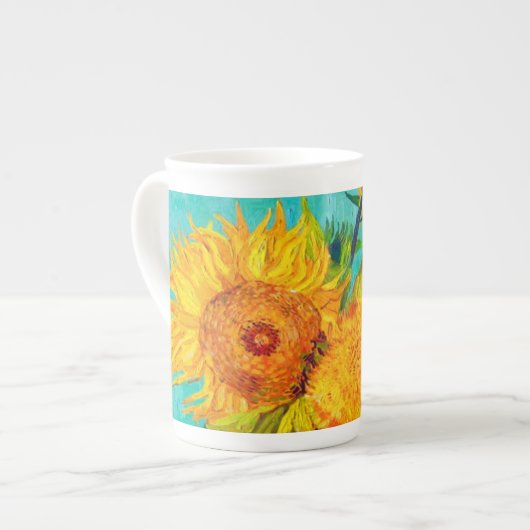 Van Gogh Sunflower Porselein Kop (Links)