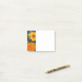 Van Gogh Sunflower Post-it® Notes (Op bureau)