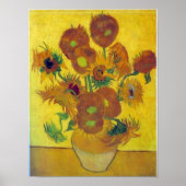 Van Gogh Sunflower Poster (Voorkant)