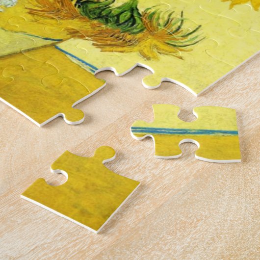 Van Gogh Sunflower Puzzle Legpuzzel (Zijkant)