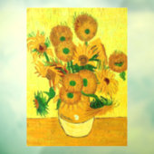 Van Gogh Sunflower Raamsticker (Vel 3)