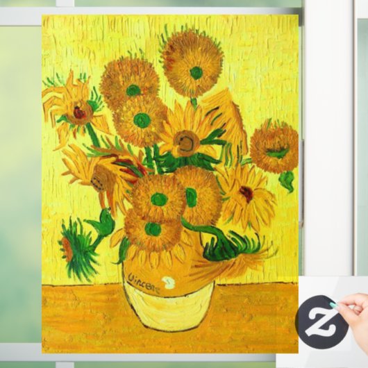 Van Gogh Sunflower Raamsticker (Huis)