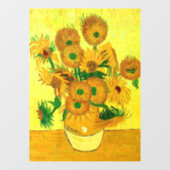 Van Gogh Sunflower Raamsticker (Vel)