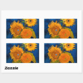 Van Gogh Sunflower Rechthoekige Sticker (Vel)