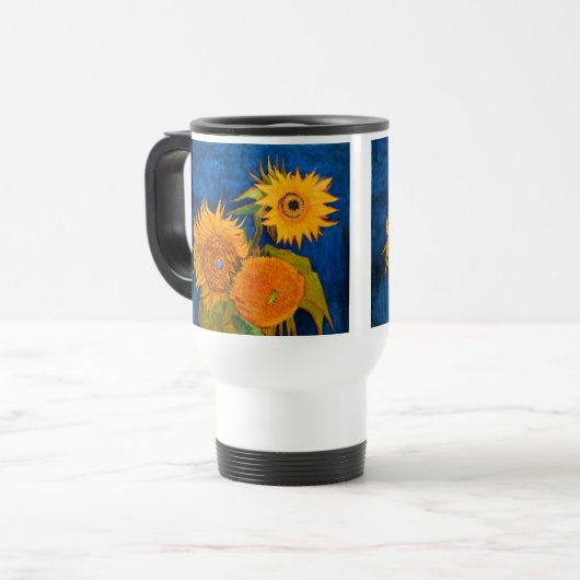 Van Gogh Sunflower Reisbeker (Voorkant links)