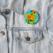 Van Gogh Sunflower Ronde Button 5,7 Cm (In situ)