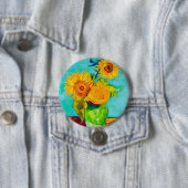 Van Gogh Sunflower Ronde Button 7,6 Cm (In situ)