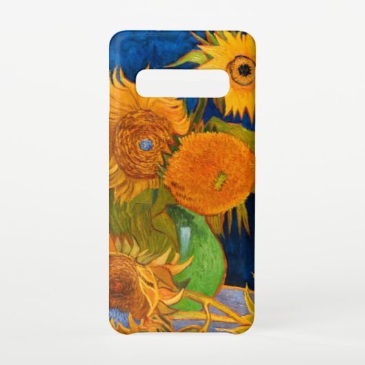 Van Gogh Sunflower Samsung Galaxy Hoesje (Achterkant)