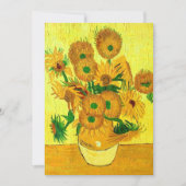Van Gogh Sunflower Save The Date (Voorkant)