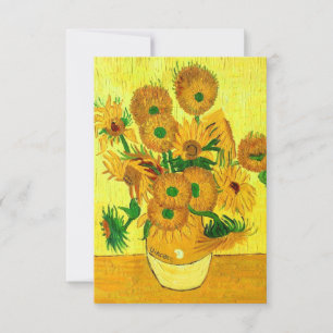 Van Gogh Sunflower Save The Date